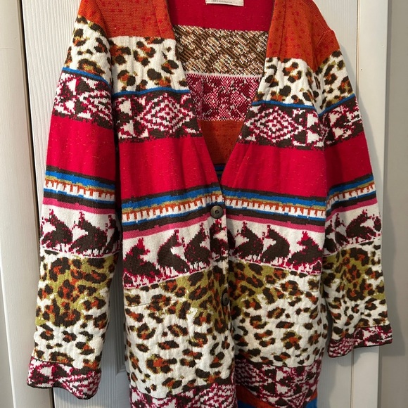 Colorful Patterned Cardigan - Picture 3 of 5